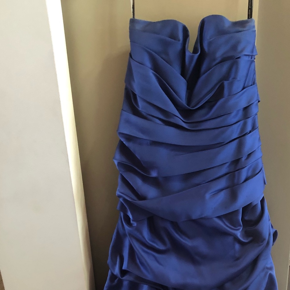 Gorgeous Mediterranean blue prom dress